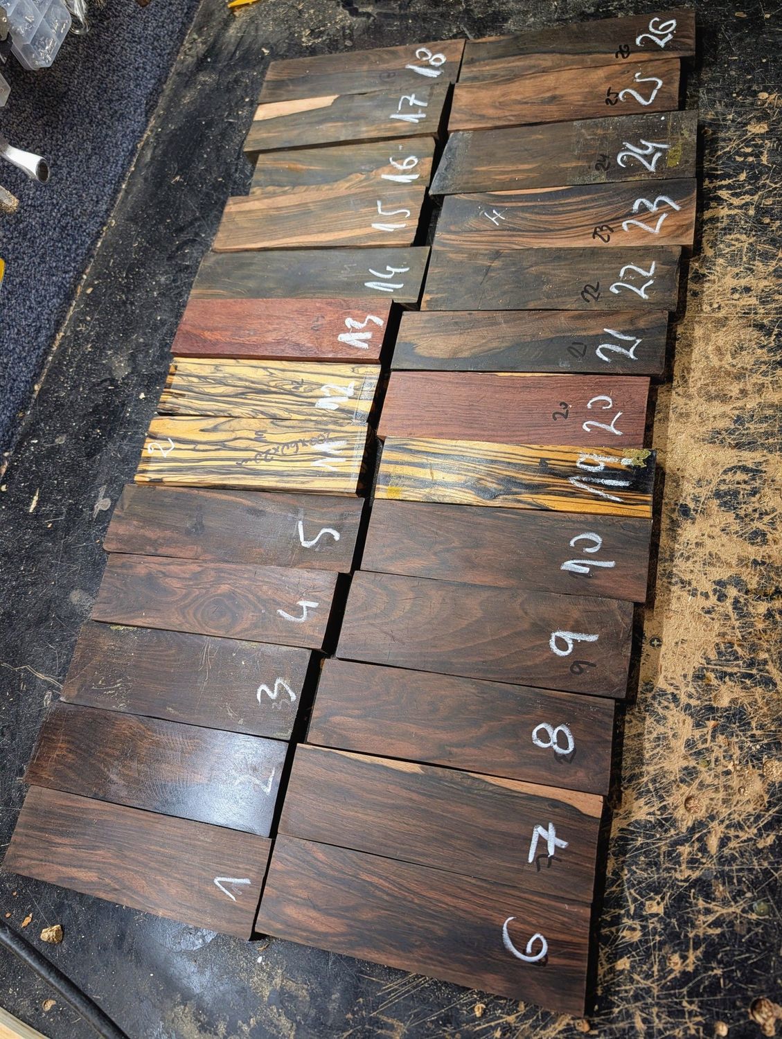 Exotic Tonewood Bridge Blanks