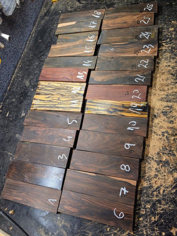 Exotic Tonewood Bridge Blanks
