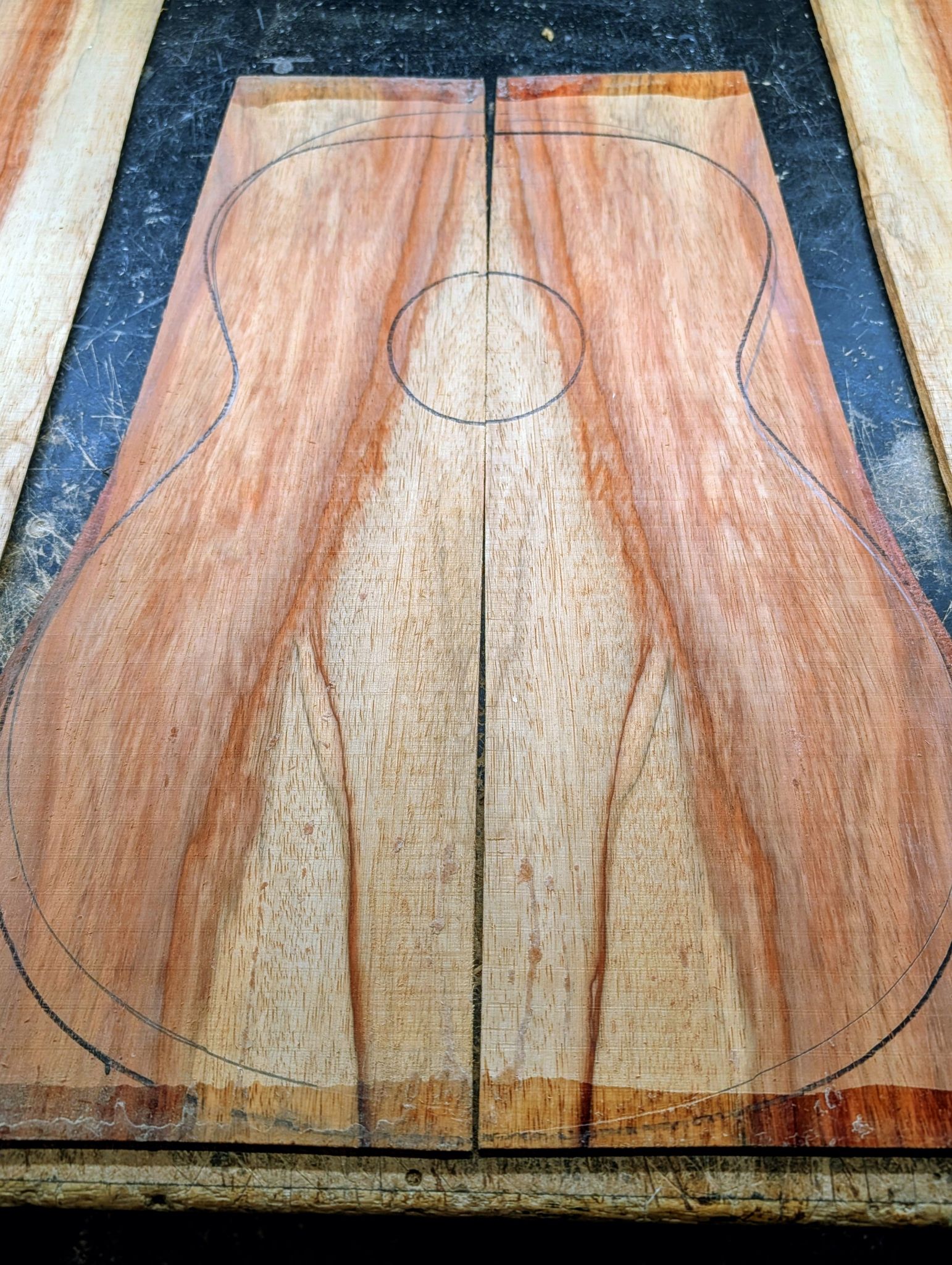 Padauk Bariole Back and Sides Set 12582