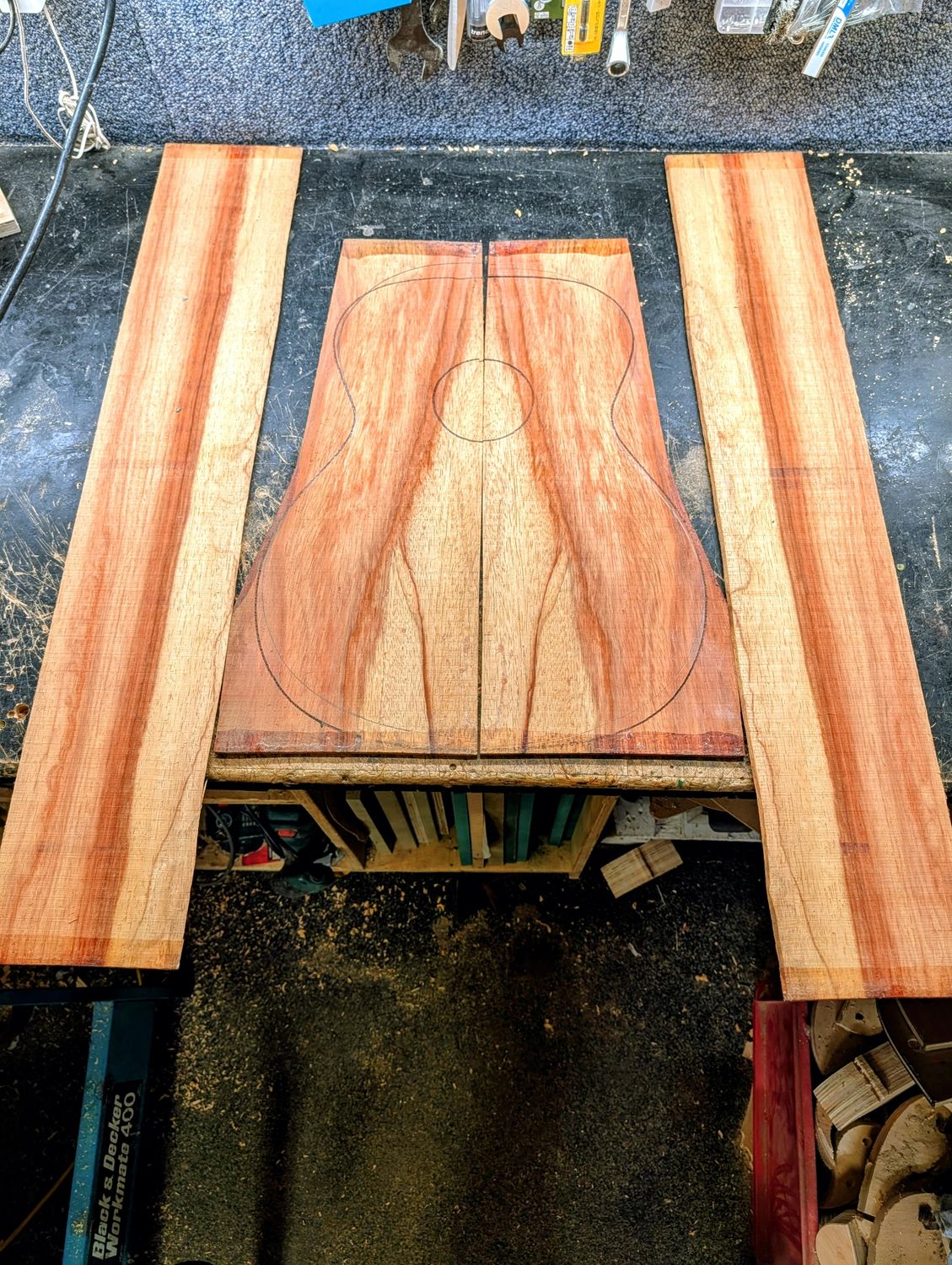 Padauk Bariole Back and Sides Set 12582