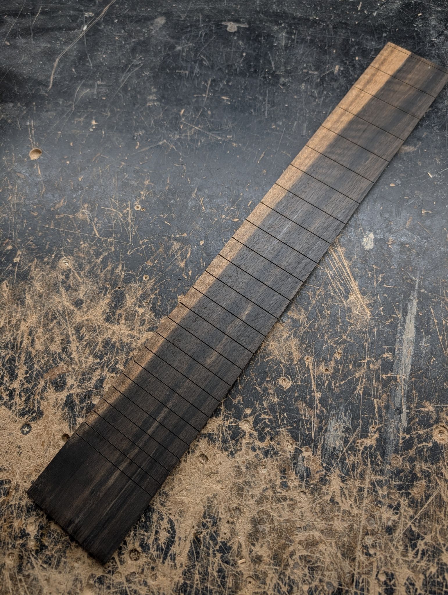 Curly African Ebony Fingerboard 25.5