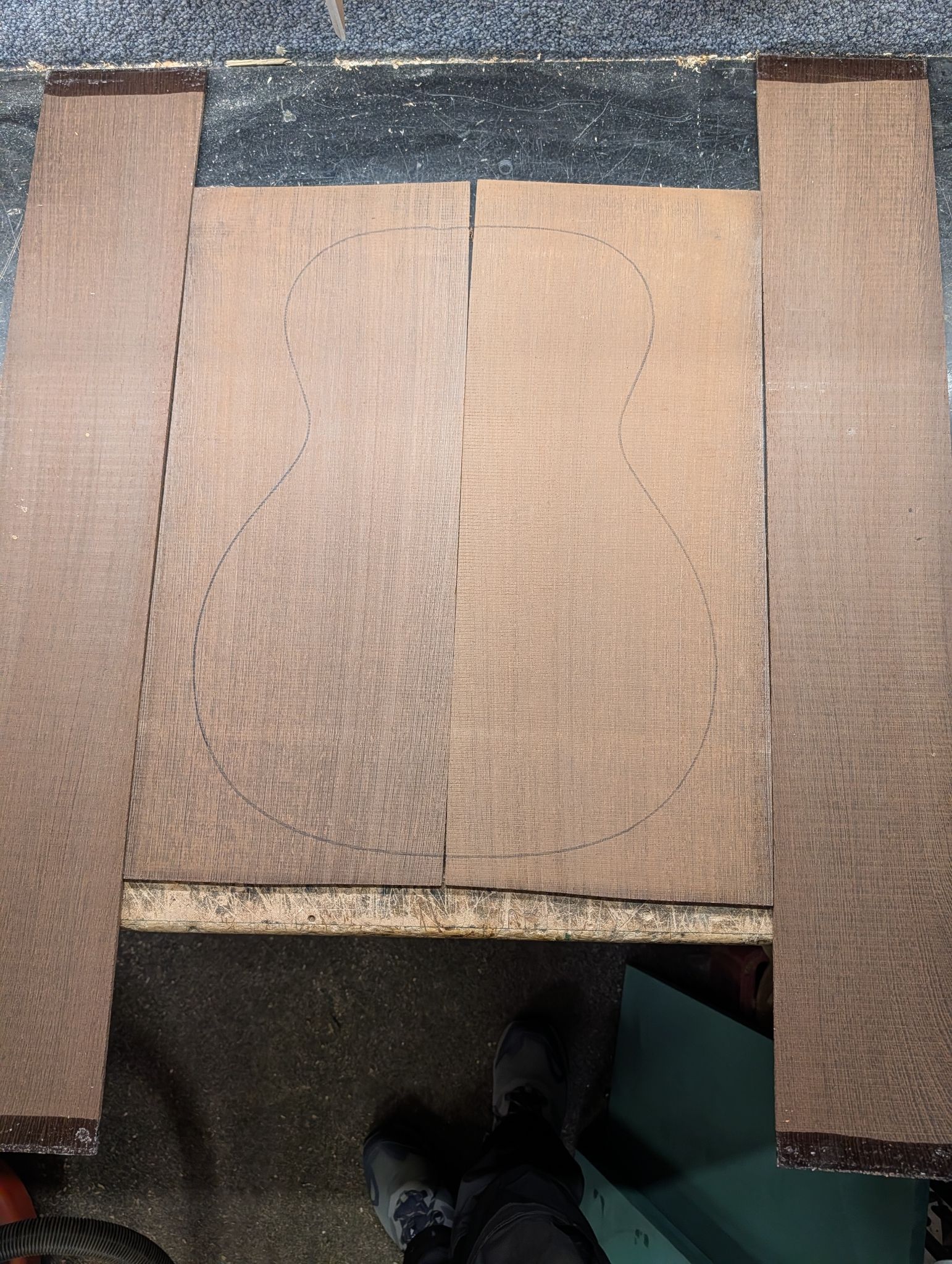 Wenge Large Back and Sides Set 12599