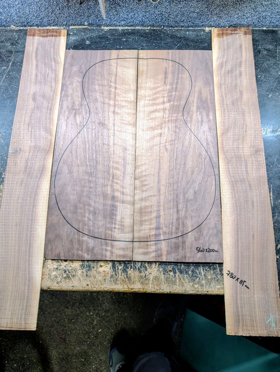 Figured American Walnut Back and Sides Set