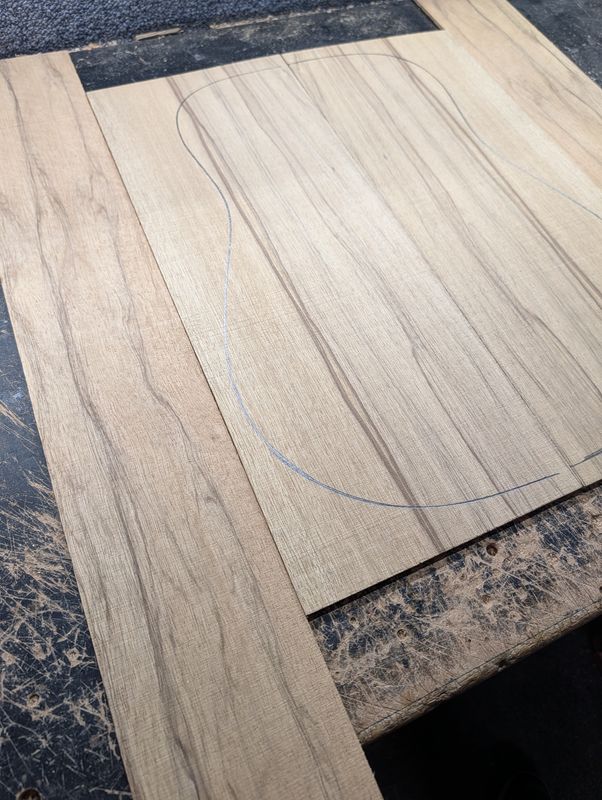 Black Limba Korina Back and Sides Set 12610