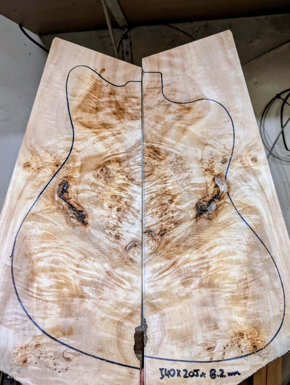 British Mappa Burl Drop Top 12618