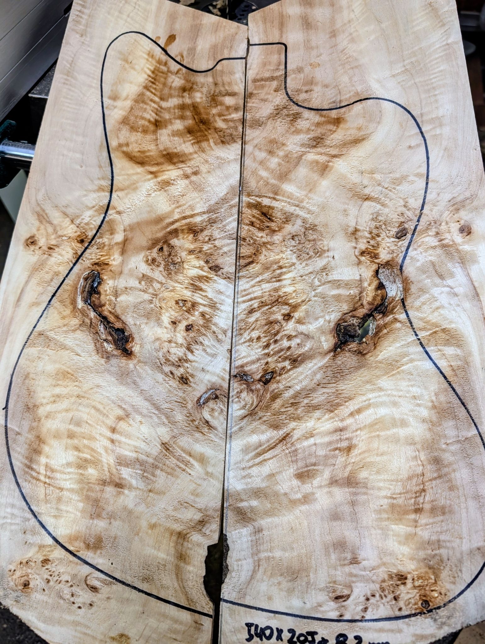 British Mappa Burl Drop Top 12618