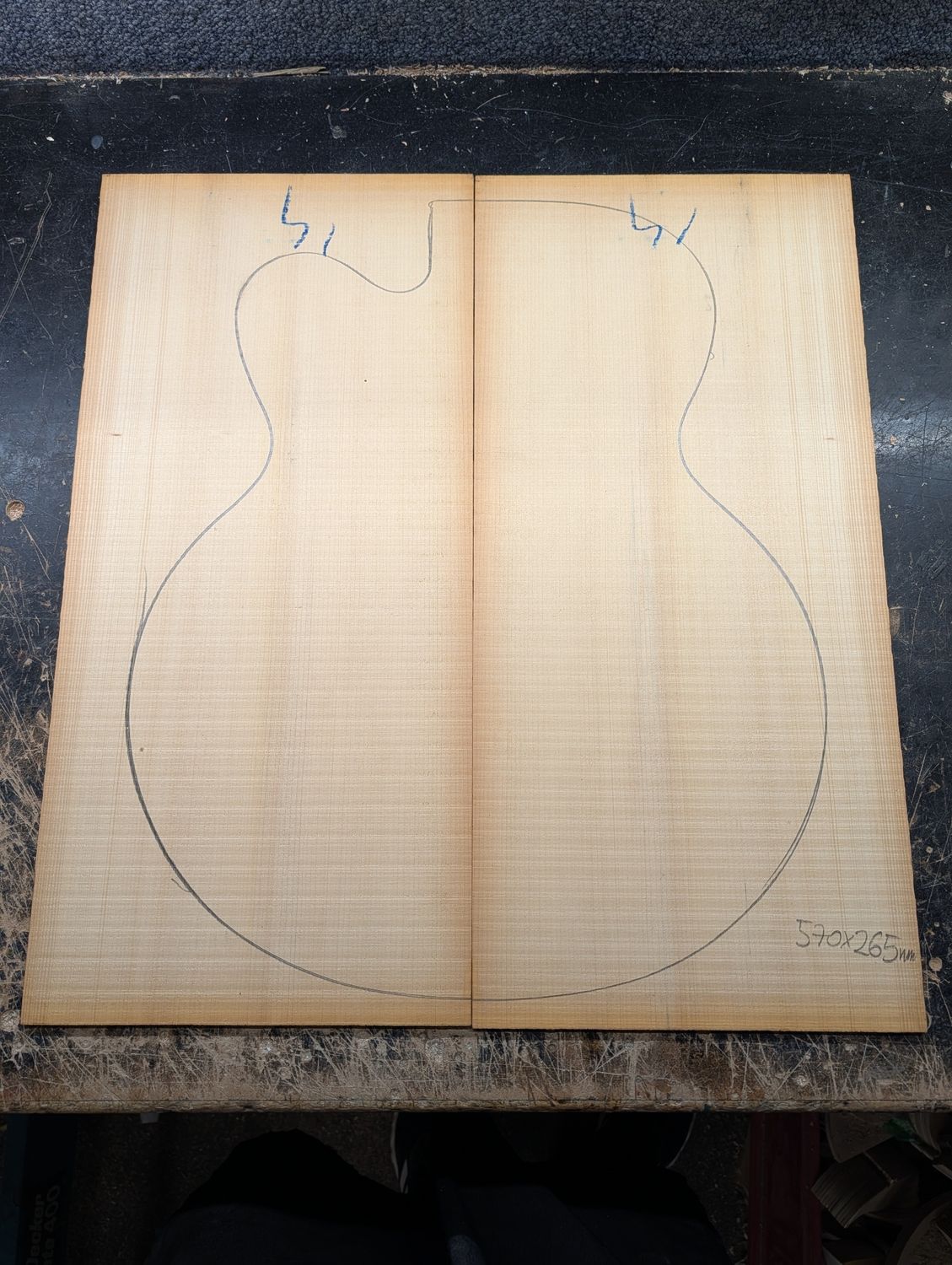 Jumbo Alaskan Yellow Cedar Soundboard 12625