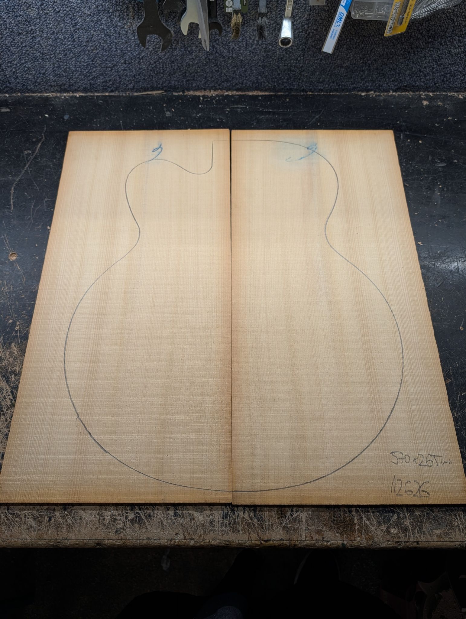 Jumbo Alaskan Yellow Cedar Soundboard 12626