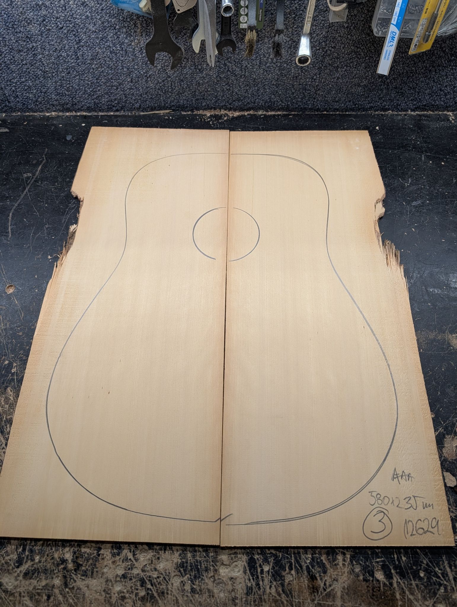 AAA Alaskan Yellow Cedar Soundboard 12629