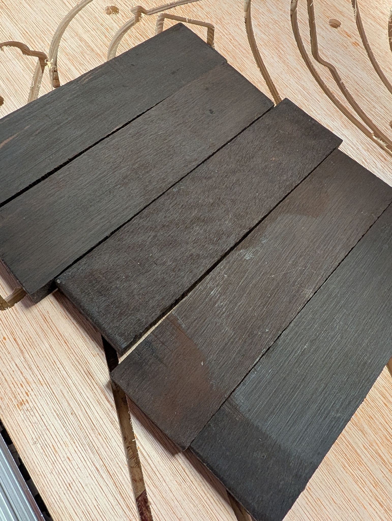 Indian Ebony Bridge Blank AAA