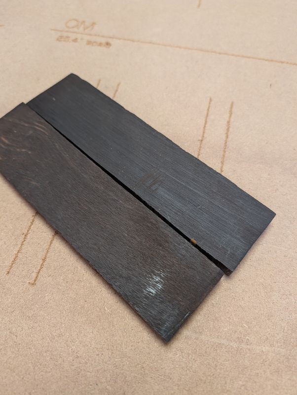 Indian Ebony Bridge Blank AAA 