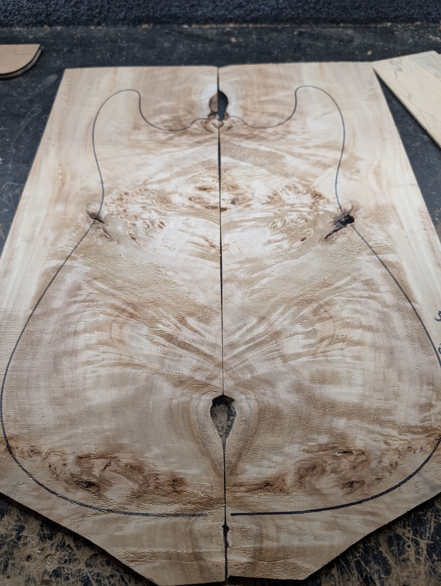 British Mappa Burl Poplar Drop Top 12658