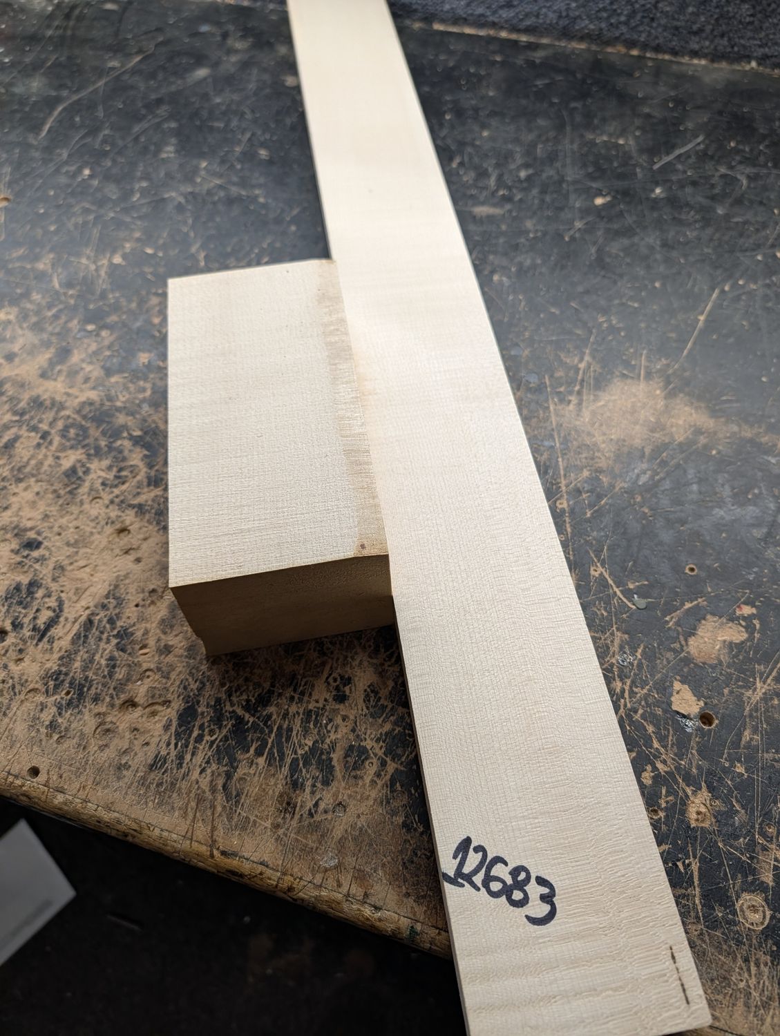Flame Maple Neck and Heel 12683