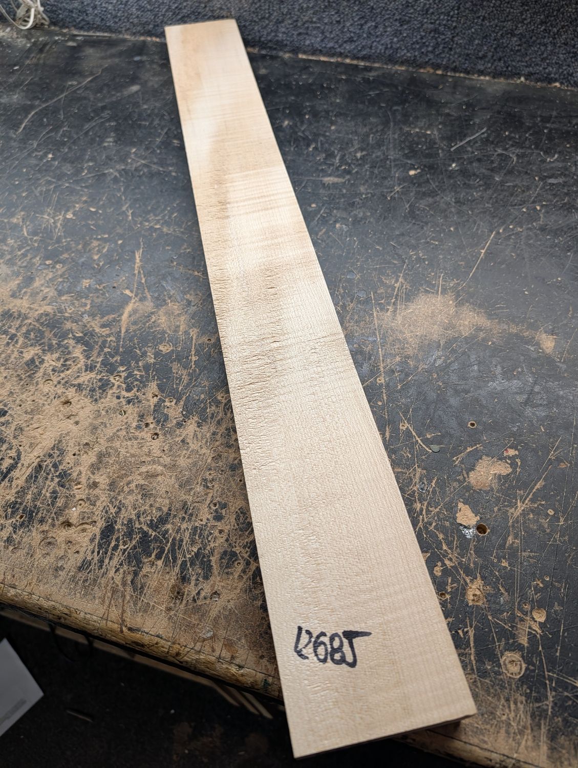 Curly Maple Large Neck Blank 12685