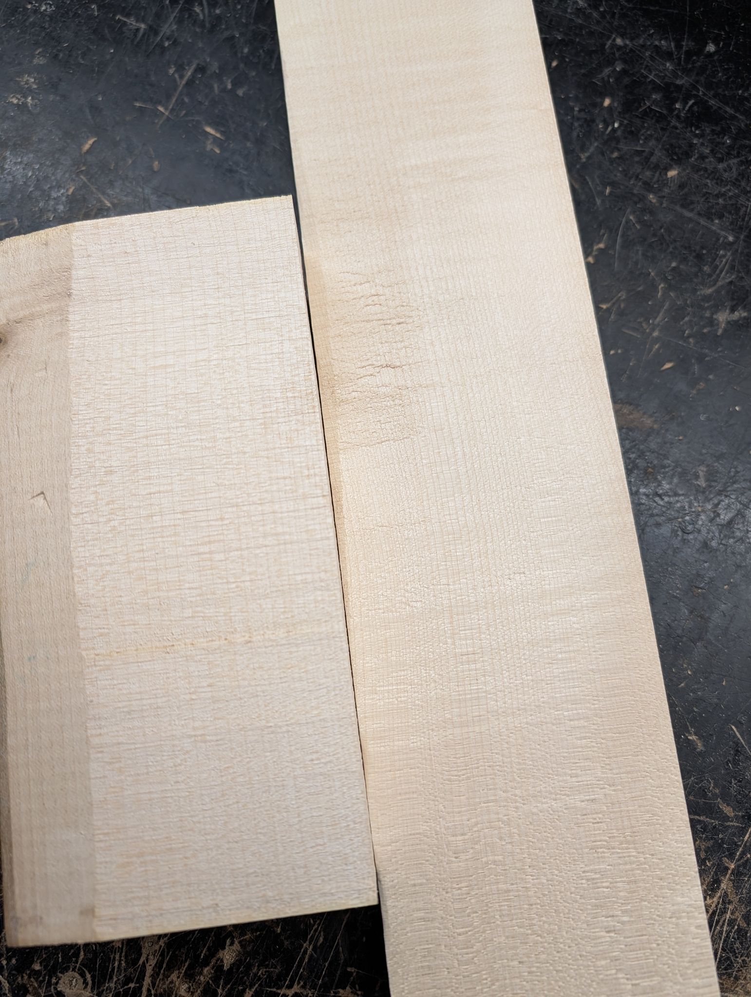 Flame Maple Neck and Heel 12682