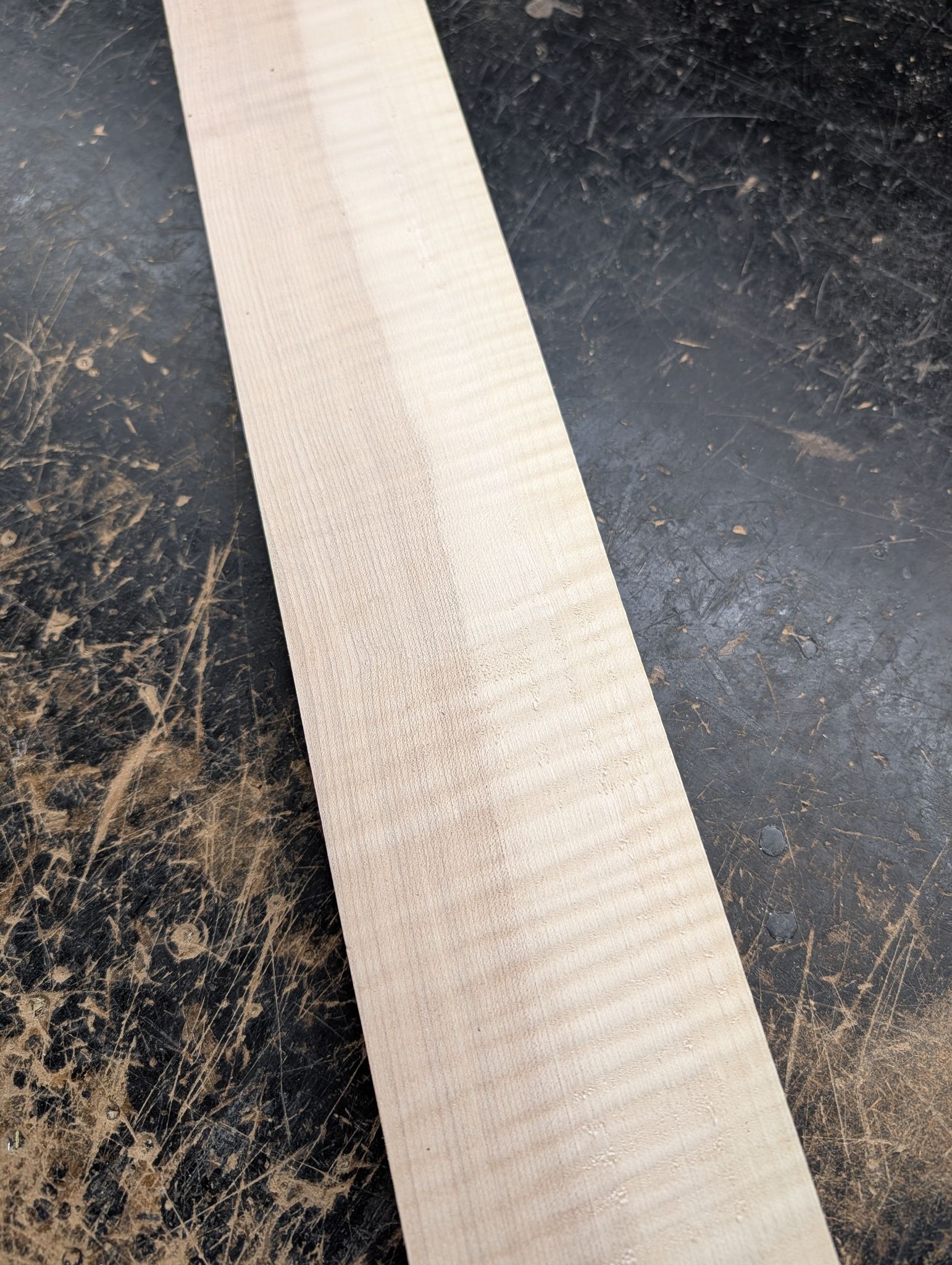 Curly Maple Large Neck Blank 12686