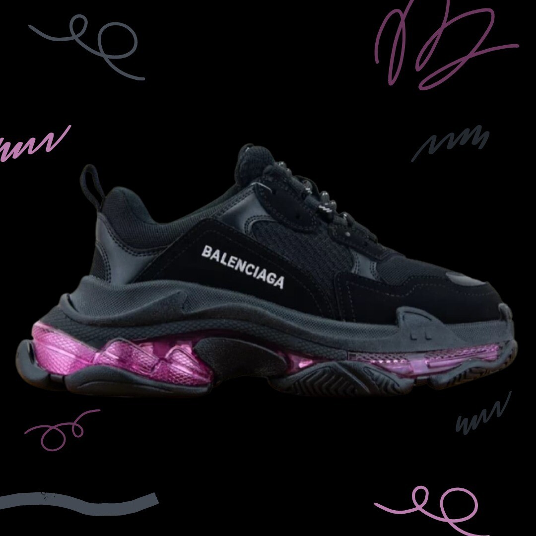Balenciagas Triple S Suela Transparente