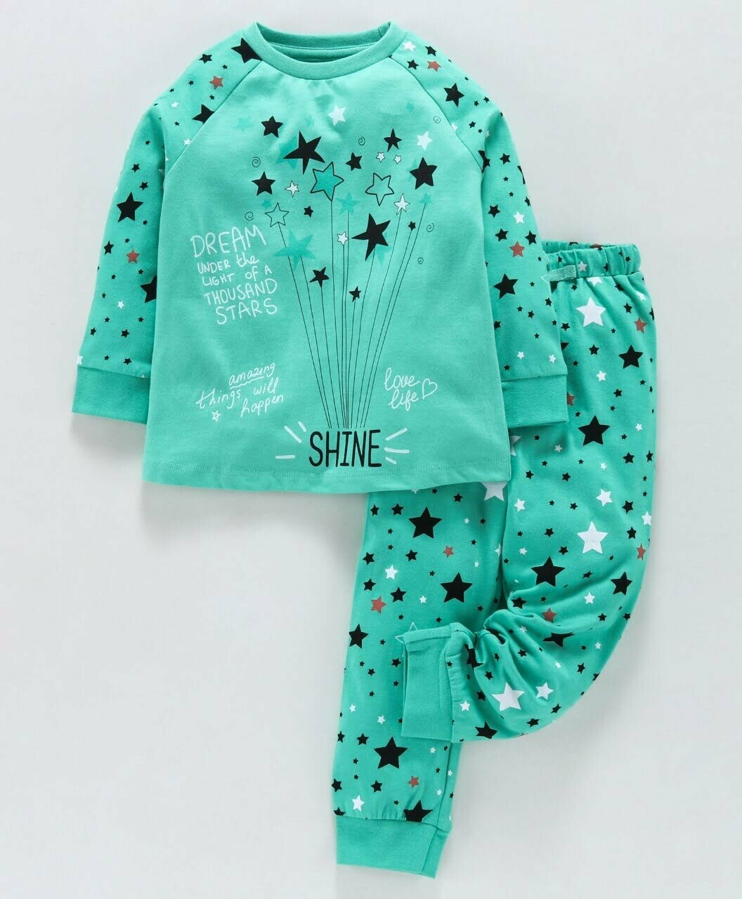 SHINE STAR GREEN- Girl Pyjamas/Sleepwear