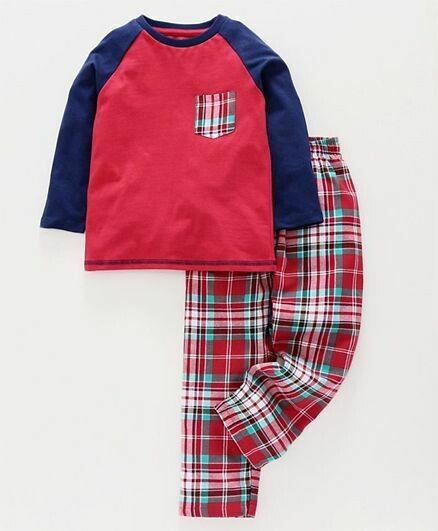 Checkered -Boy Pyjamas/Sleepwear