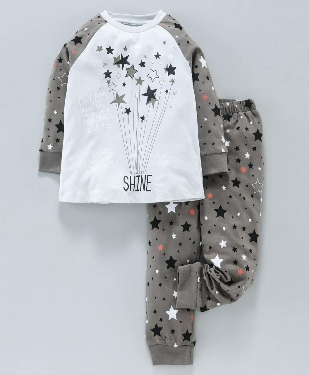 SHINE STAR GREY- Girl Pyjamas/Sleepwear