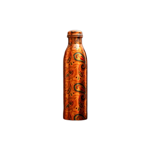 950ml Copper Bottle -Design Yellow Floral