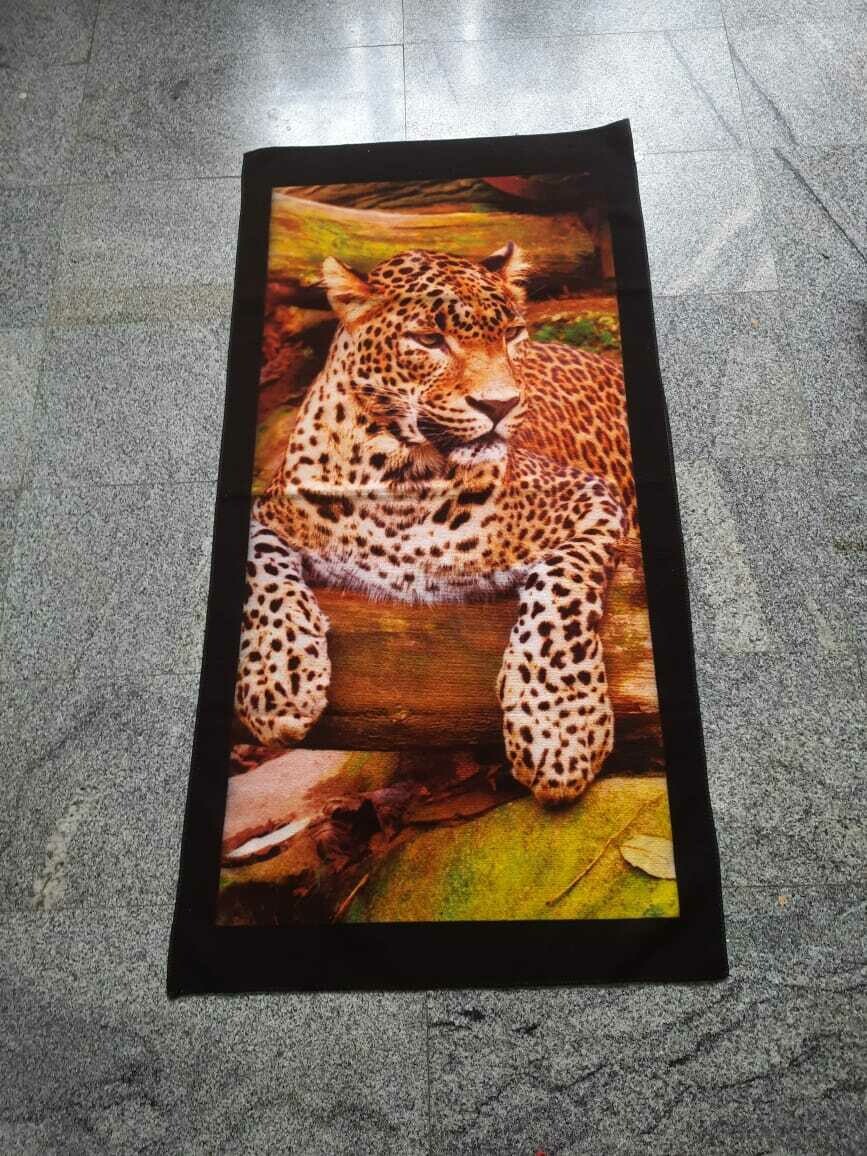 Tiger Printed pool towel