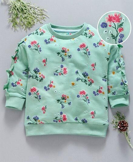 SANJA Green-Girls Sweatshirt