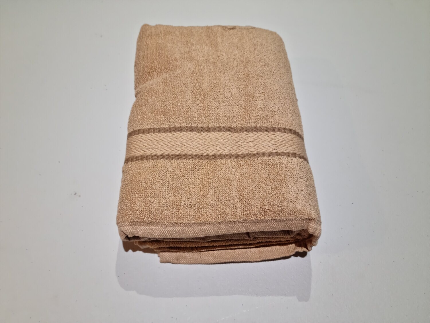 Brown Border Soft Terry bath towel