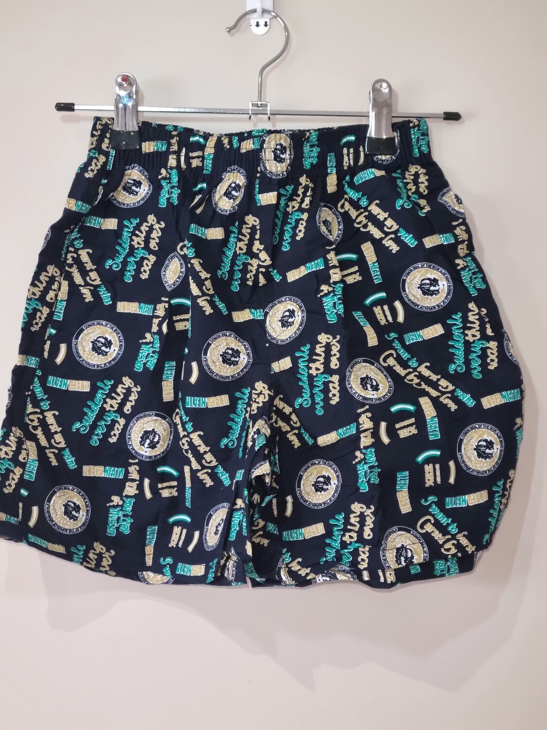 KID&#39;s Shorts - Black Green Color