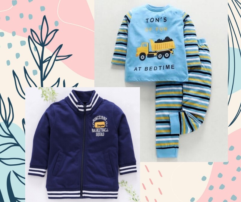 SQUAD  Sweatshirt AND TON&#39;s Sleepwear-Boy - COMBO 1