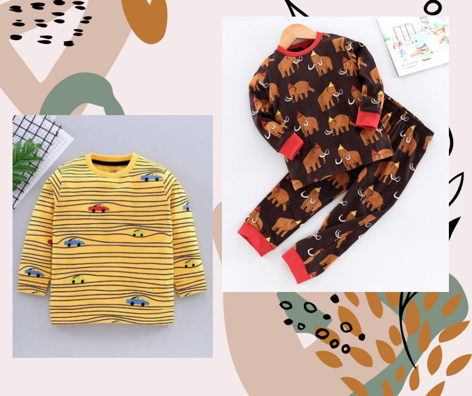 Mammoth  Boy Sleepwear AND Car Blink Boy SW - COMBO 10
