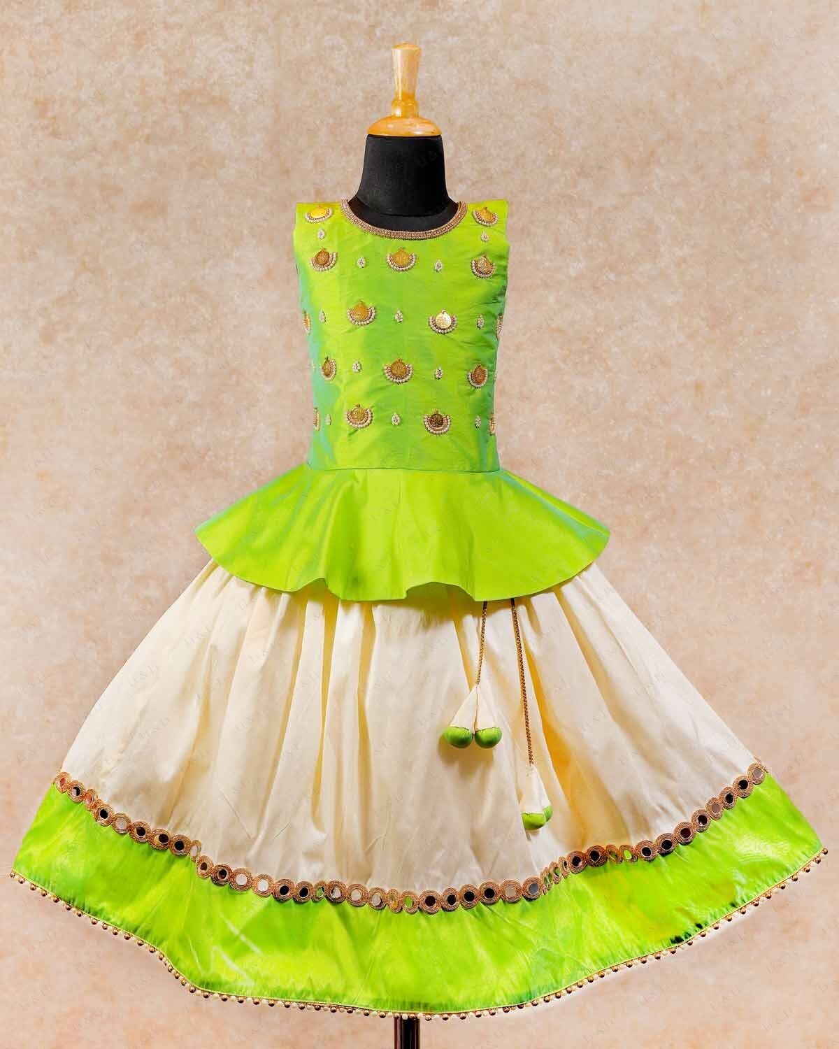 Jumka Peplum Traditional Skirt And Top