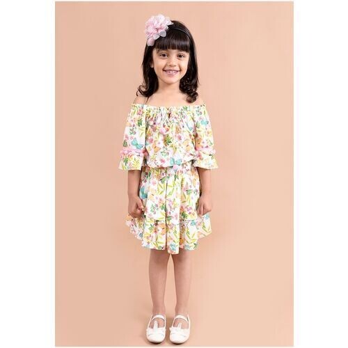 Girls BUTTERFLY TROPICAL Top with Skirt