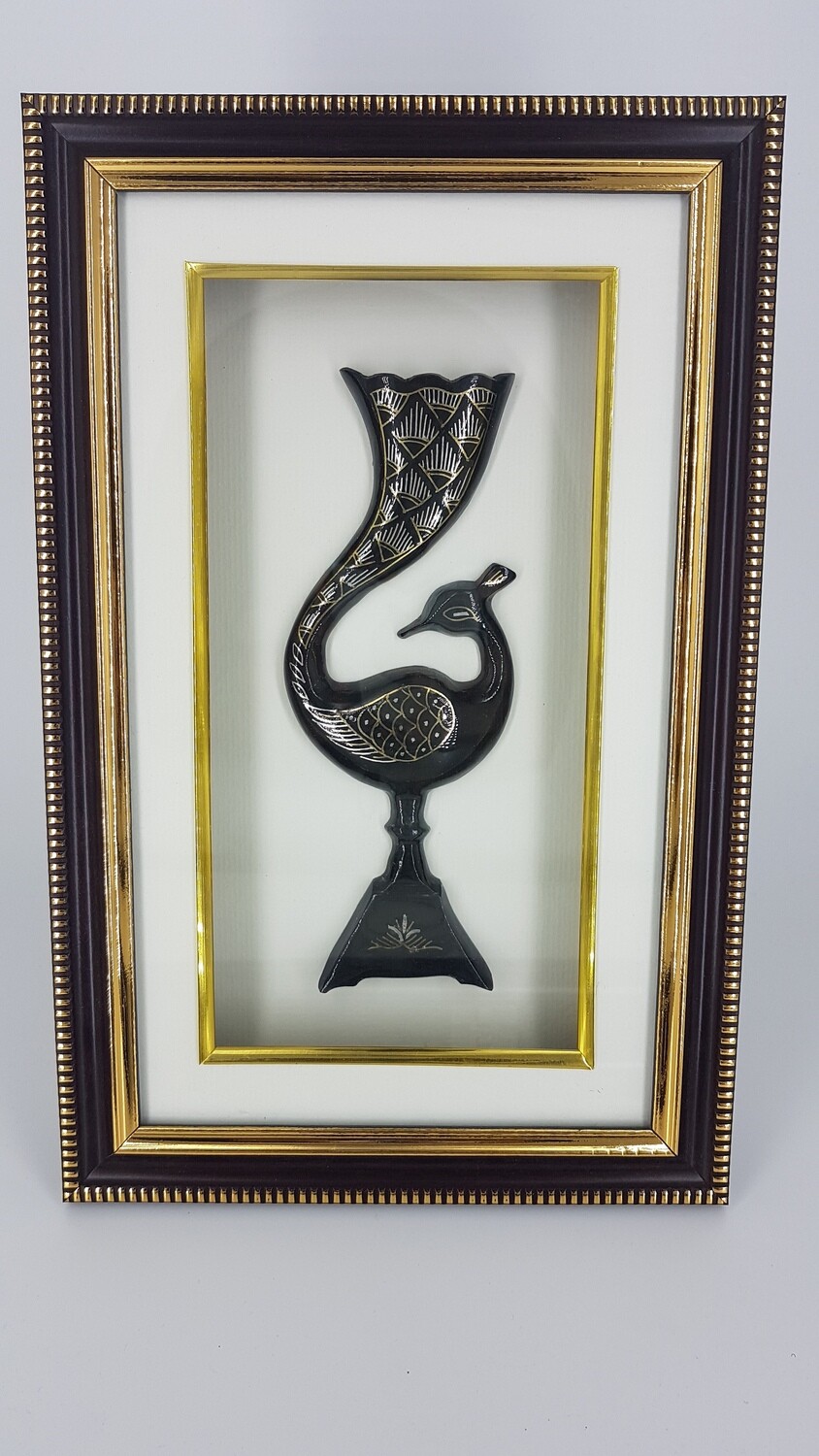Bidri Peacock Frame