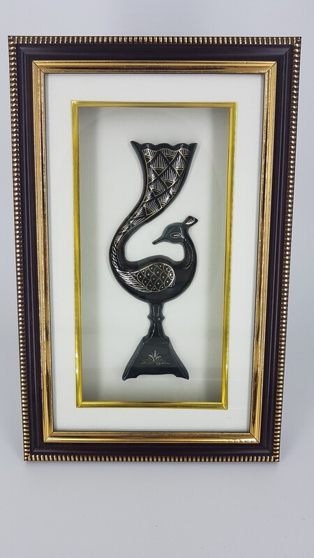 Bidri Peacock Frame