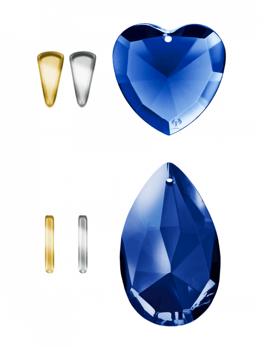Kristalle blau