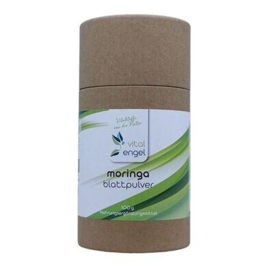 Moringa Auslese Blattpulver (100g) PREMIUM Qualität - Vital Engel