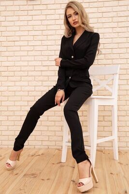 Trouser suit for women with a jacket with buttons color Black Trouser suit for women with a jacket with buttons color Black