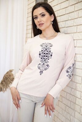 Women's blouse with ornament color Beige Women's blouse with ornament color Beige
