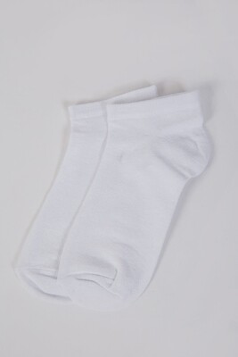Women's short socks color White Women's short socks color White