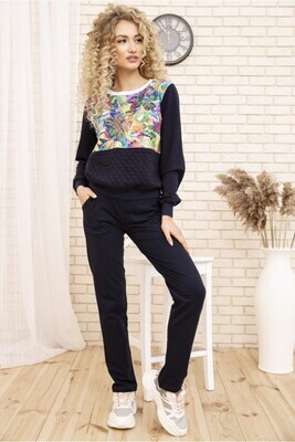 Women's casual two-thread suit Sweatshirt and pants color Blue Women's casual two-thread suit Sweatshirt and pants color Blue