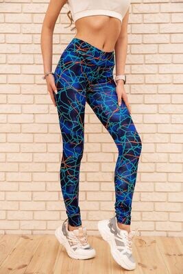 Printed sports leggings color Blue Printed sports leggings color Blue