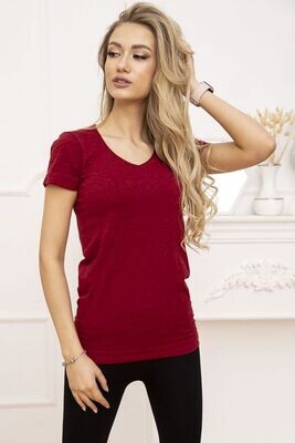 Women's sports t-shirt color Burgundy Women's sports t-shirt color Burgundy