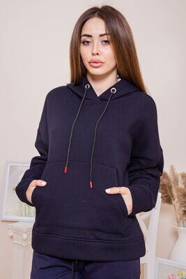 Warm navy blue loose-fitting hoodie for her Warm navy blue loose-fitting hoodie for her