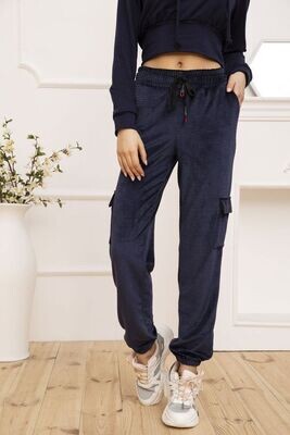 Women's velor pants with side pockets Khaki color Women's velor pants with side pockets Khaki color
