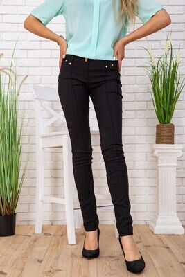 Women's tapered trousers with arrows color Black Women's tapered trousers with arrows color Black