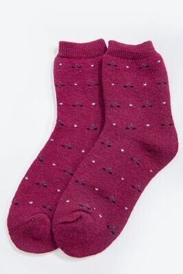 Women's warm socks, cashmere color Dark gray Women's warm socks, cashmere color Dark gray