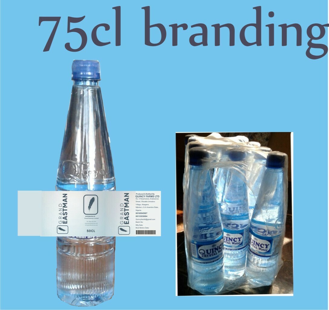 75cl Branding per pack