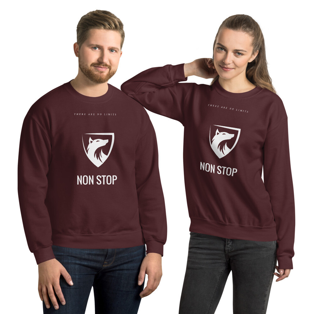 Sudadera NON STOP sin capucha UNISEX (Gama oscura)