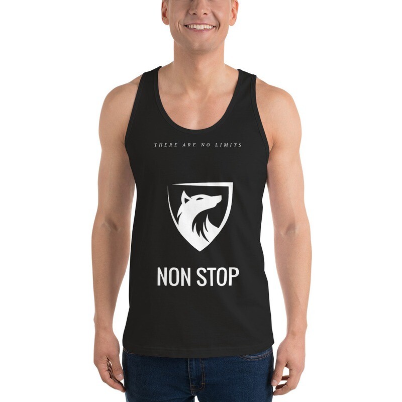 Camiseta NON STOP de tirantes UNISEX (Gama oscura)